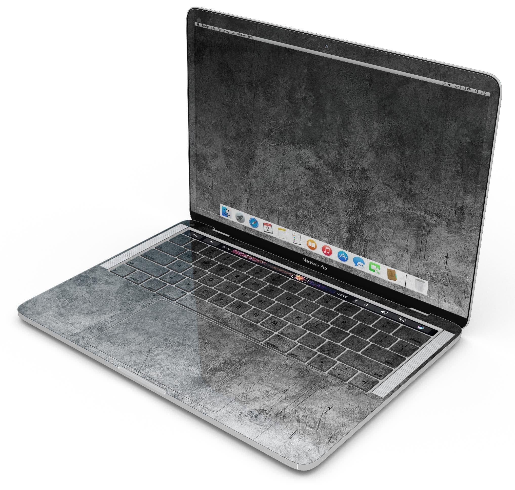 image-Scratched Metal Fab - Skin Decal Wrap Kit Compatible with the Apple