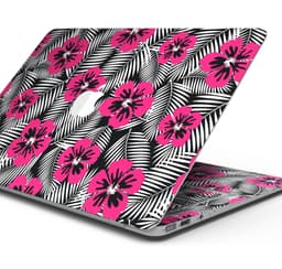 image-Tropical Summer Hot Pink Floral - Skin Decal Wrap Kit Compatible with