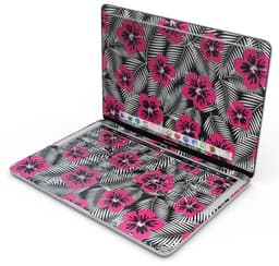 image-Tropical Summer Hot Pink Floral - Skin Decal Wrap Kit Compatible with