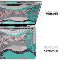 image-Retro Summer Mint and Coral - Skin Decal Wrap Kit Compatible with the