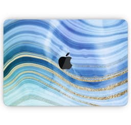 image-Vivid Agate Vein Slice Blue V4 - Skin Decal Wrap Kit Compatible with