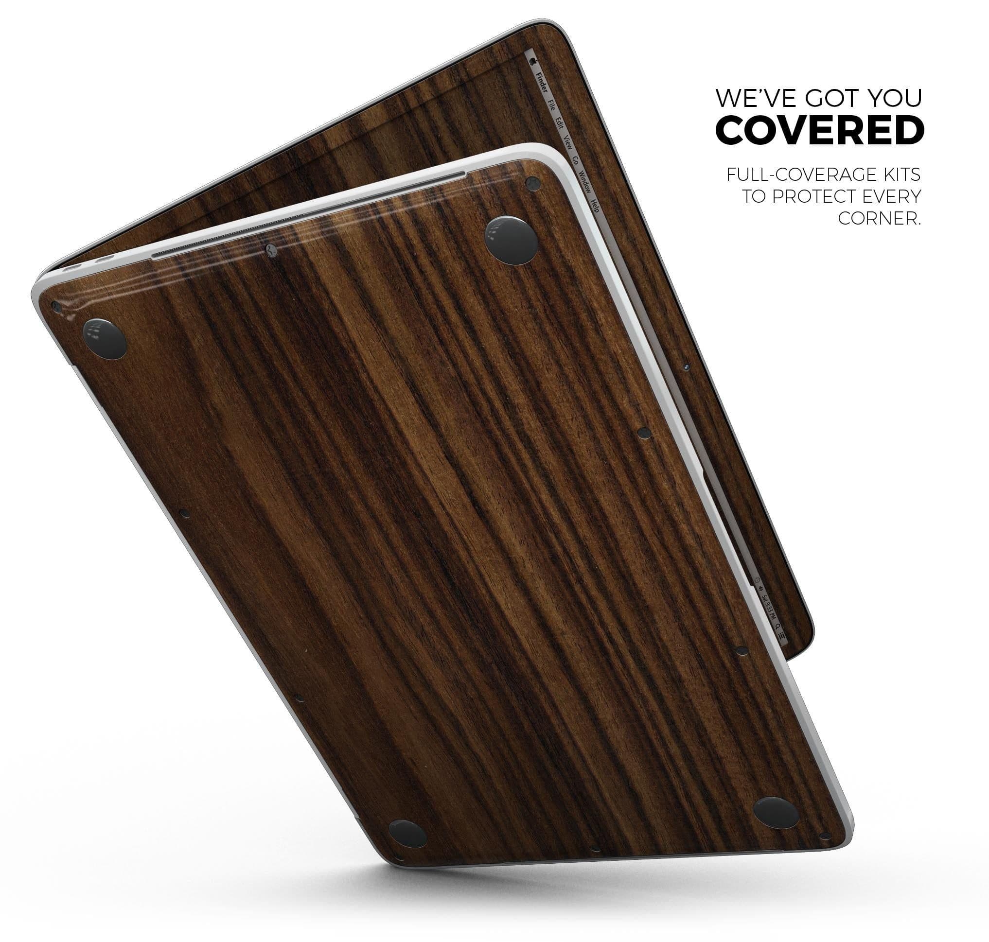 image-Bright Ebony Woodgrain - Skin Decal Wrap Kit Compatible with the Apple