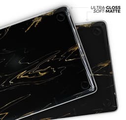 image-Black & Gold Marble Swirl V10 - Skin Decal Wrap Kit Compatible with
