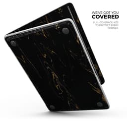 image-Black & Gold Marble Swirl V10 - Skin Decal Wrap Kit Compatible with