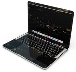 image-Black & Gold Marble Swirl V10 - Skin Decal Wrap Kit Compatible with