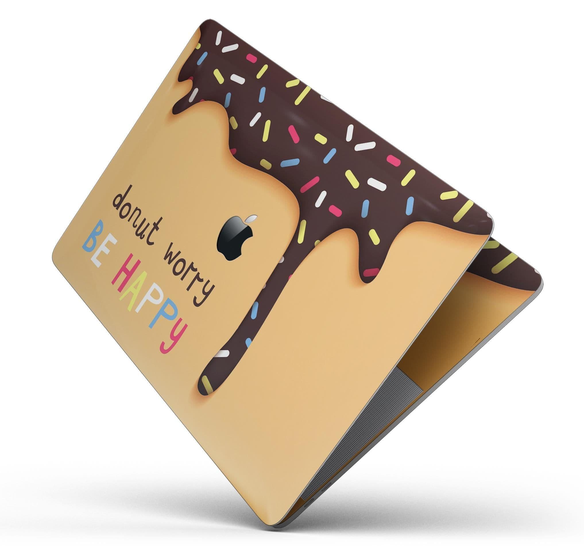 image-Donut Worry Be Happy - Skin Decal Wrap Kit Compatible with the Apple