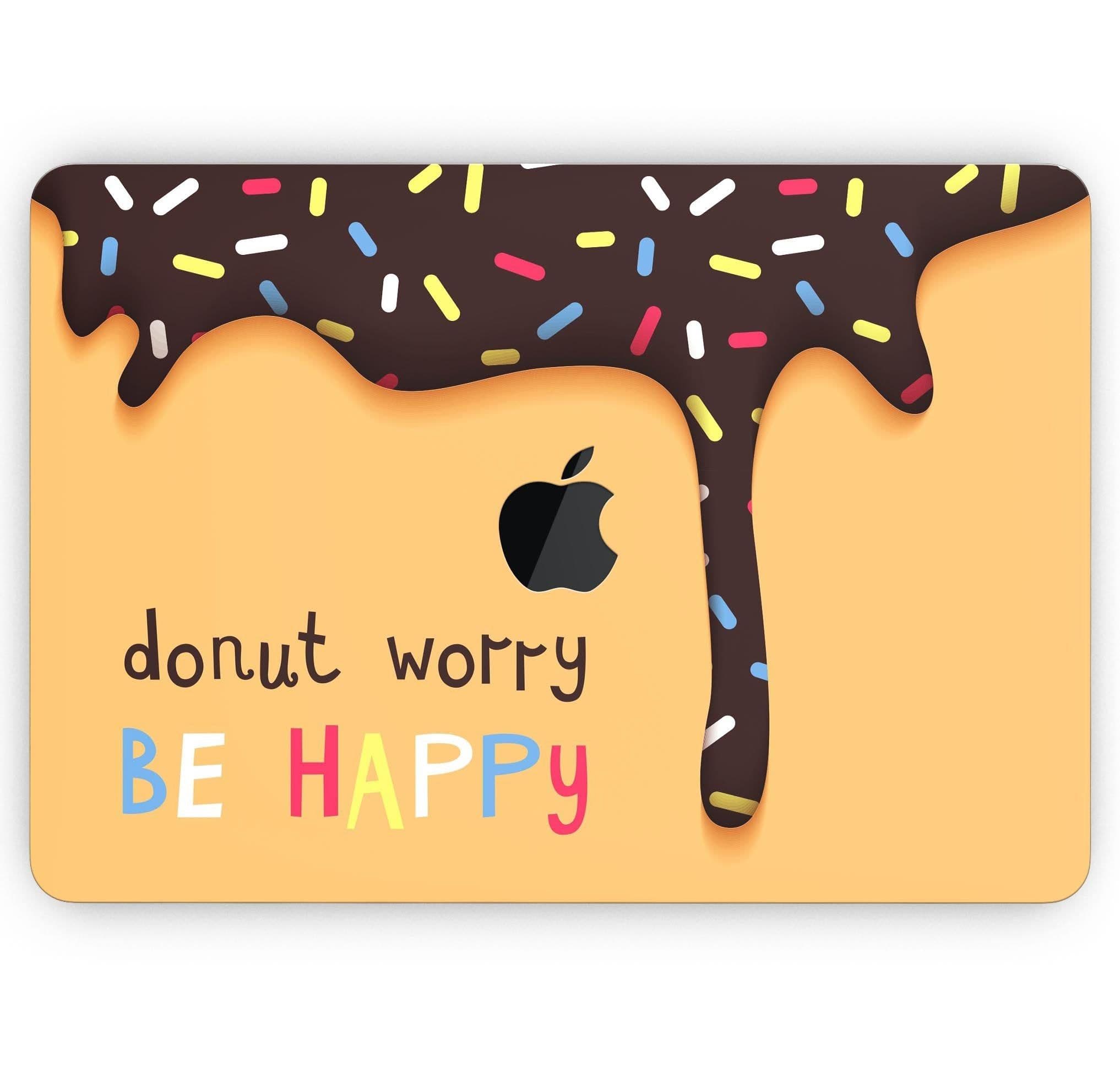 image-Donut Worry Be Happy - Skin Decal Wrap Kit Compatible with the Apple