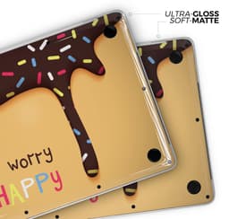 image-Donut Worry Be Happy - Skin Decal Wrap Kit Compatible with the Apple