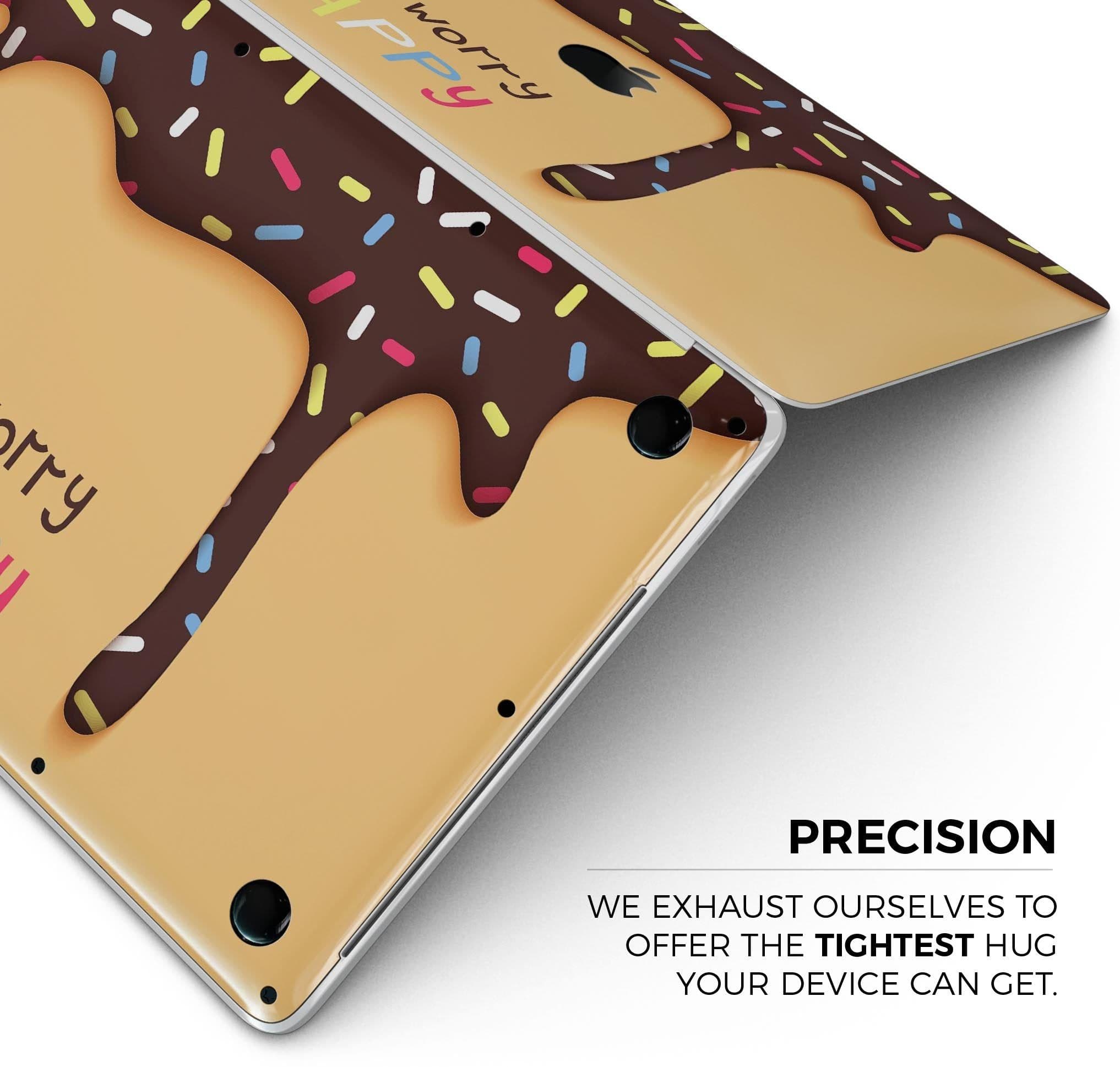 image-Donut Worry Be Happy - Skin Decal Wrap Kit Compatible with the Apple