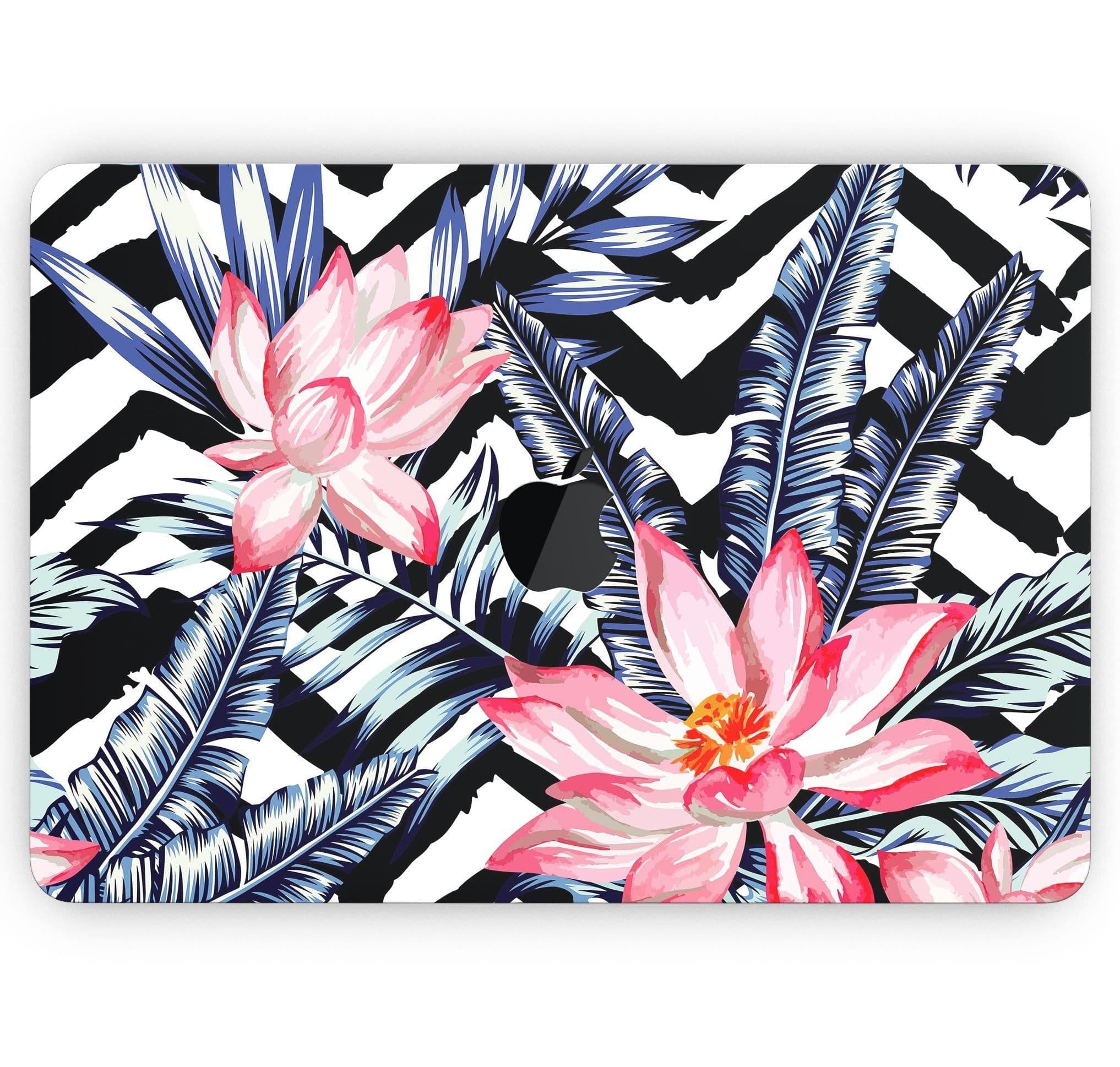image-Vivid Tropical Chevron Floral v1 - Skin Decal Wrap Kit Compatible with