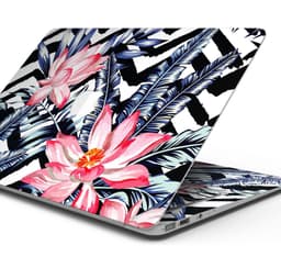 image-Vivid Tropical Chevron Floral v1 - Skin Decal Wrap Kit Compatible with