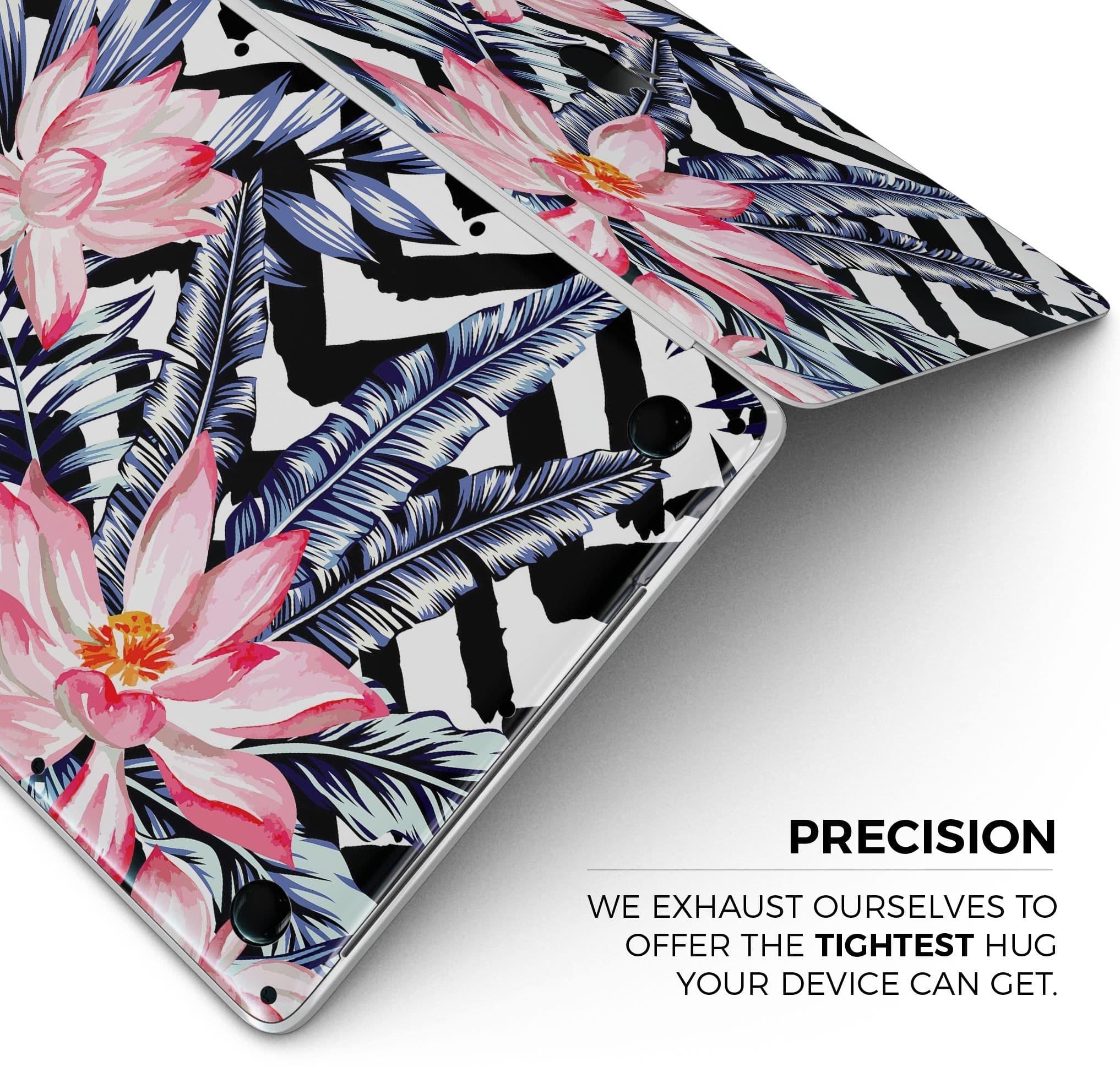 image-Vivid Tropical Chevron Floral v1 - Skin Decal Wrap Kit Compatible with