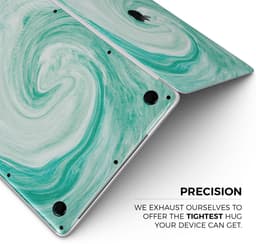 image-Swirling Mint Acrylic Marble- Skin Decal Wrap Kit Compatible with the
