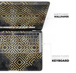 image-Karamfila Watercolor & Gold V2 - Skin Decal Wrap Kit Compatible with
