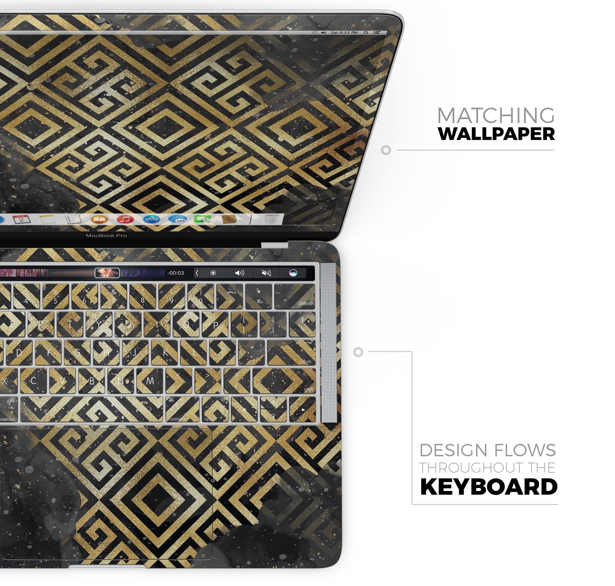 image-Karamfila Watercolor & Gold V2 - Skin Decal Wrap Kit Compatible with