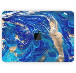 image-Vivid Blue Gold Acrylic - Skin Decal Wrap Kit Compatible with the