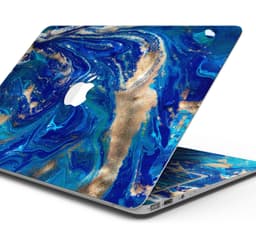 image-Vivid Blue Gold Acrylic - Skin Decal Wrap Kit Compatible with the