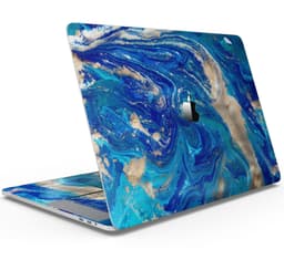 image-Vivid Blue Gold Acrylic - Skin Decal Wrap Kit Compatible with the