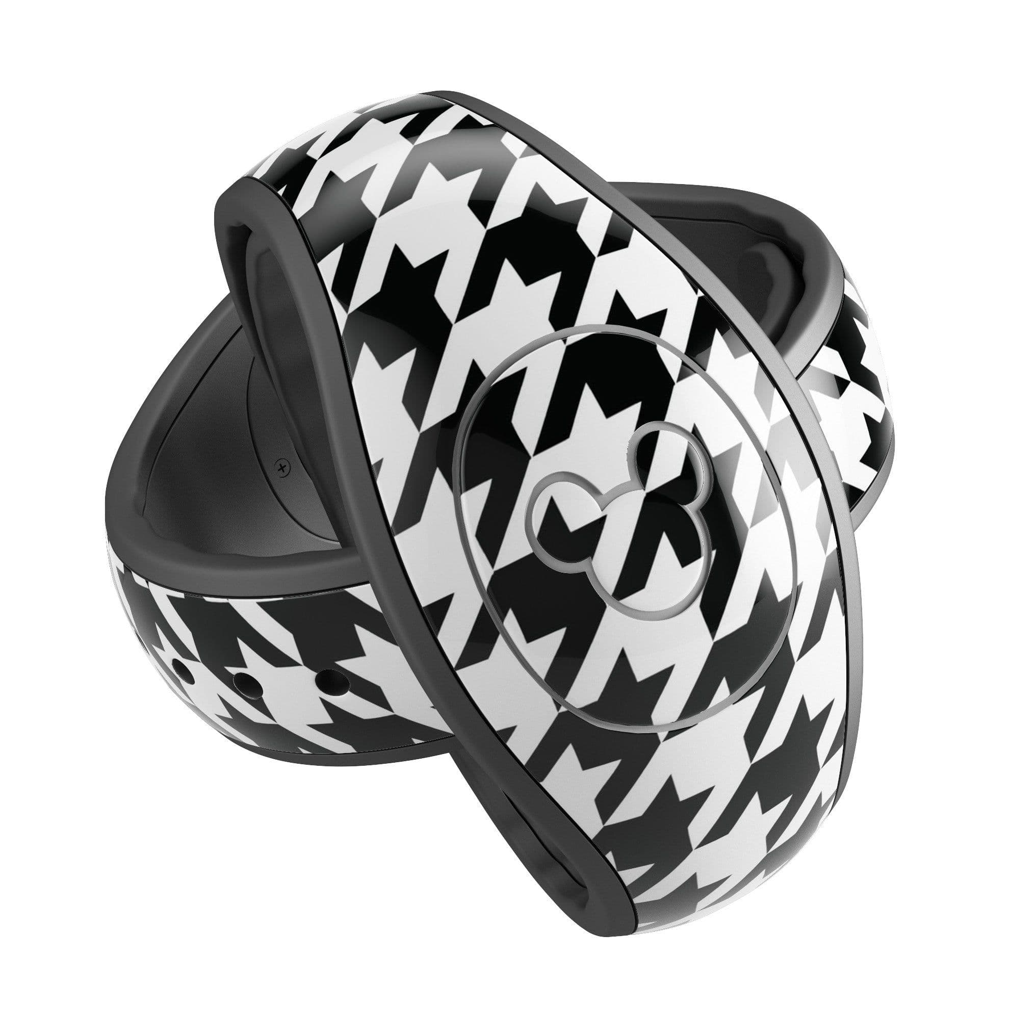 image-Black and White Houndstooth Pattern - Decal Skin Wrap Kit for the