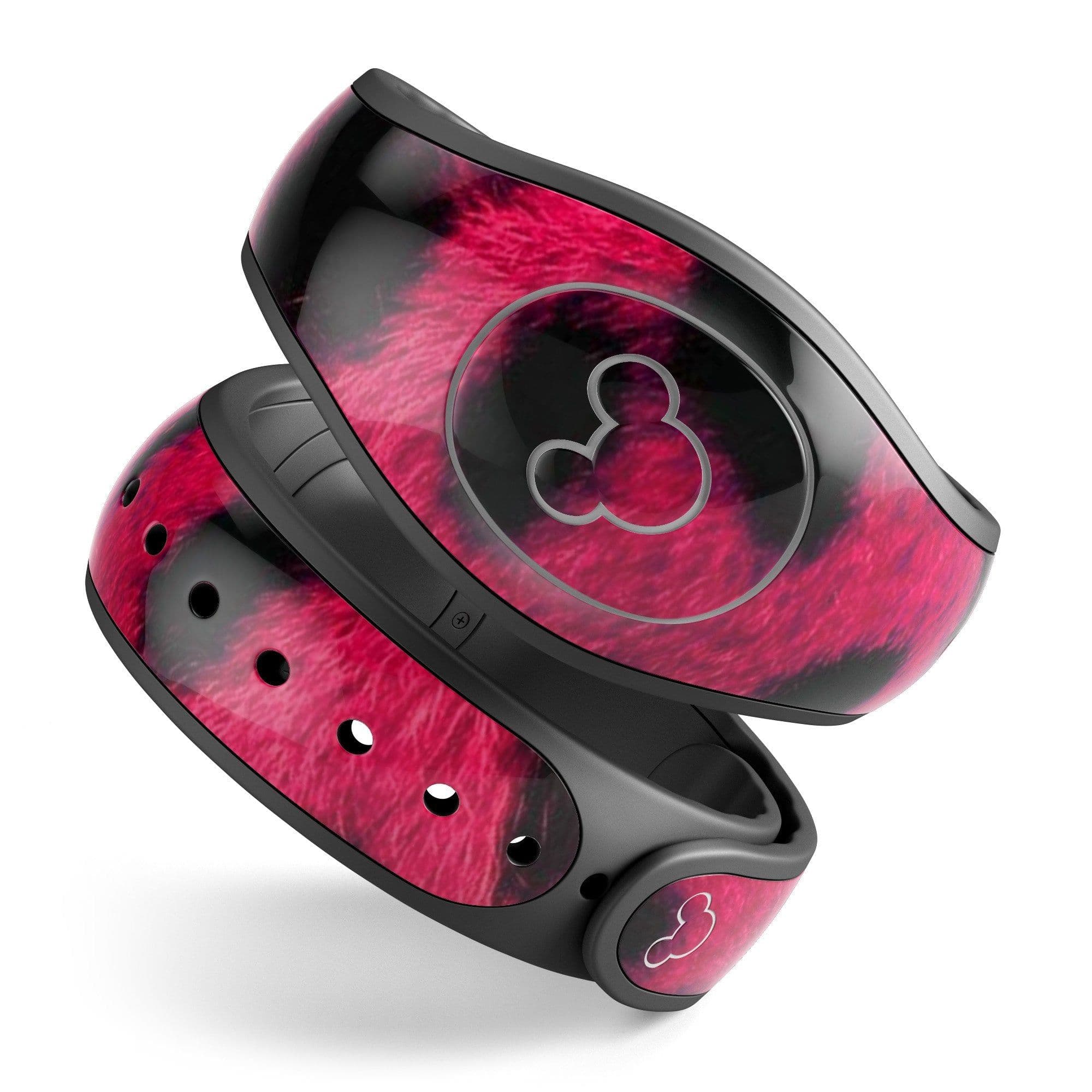 image-Fuzzy Real Pink Leopard Print - Decal Skin Wrap Kit for the Disney
