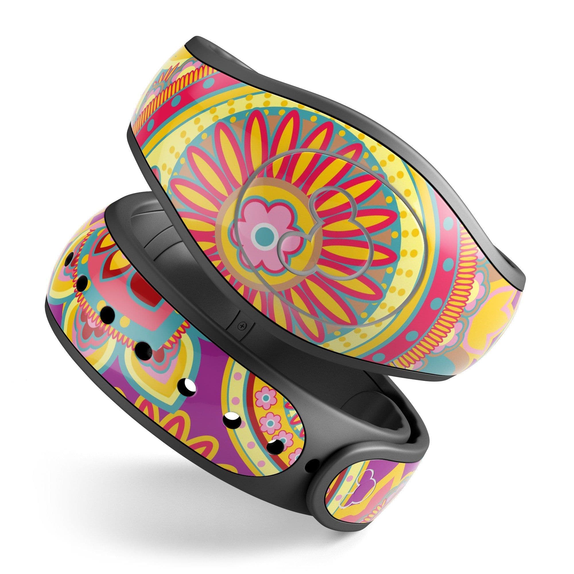 image-Neon Orange Paisley Pattern - Decal Skin Wrap Kit for the Disney Magic