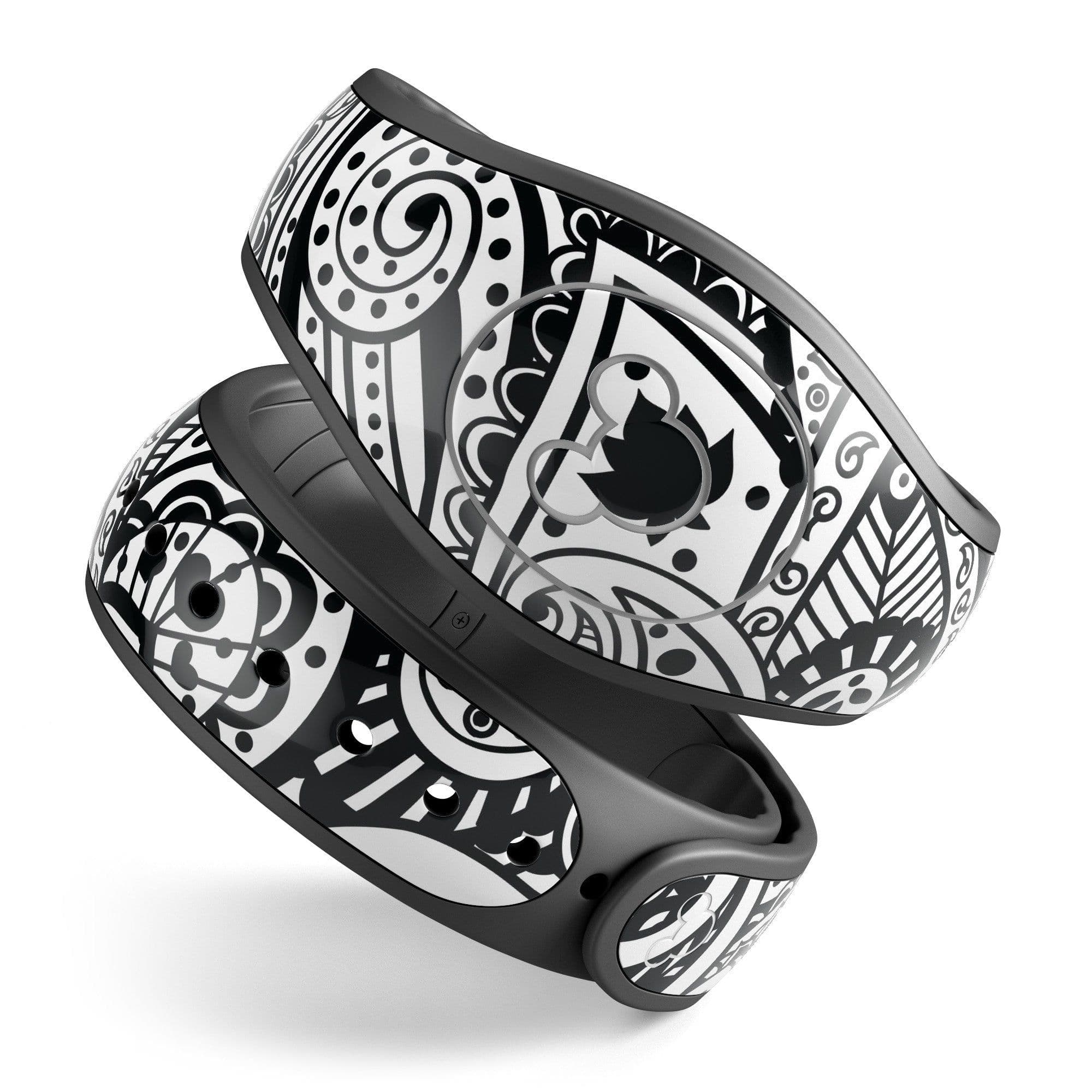 image-Black and White Aztec Paisley - Decal Skin Wrap Kit for the Disney