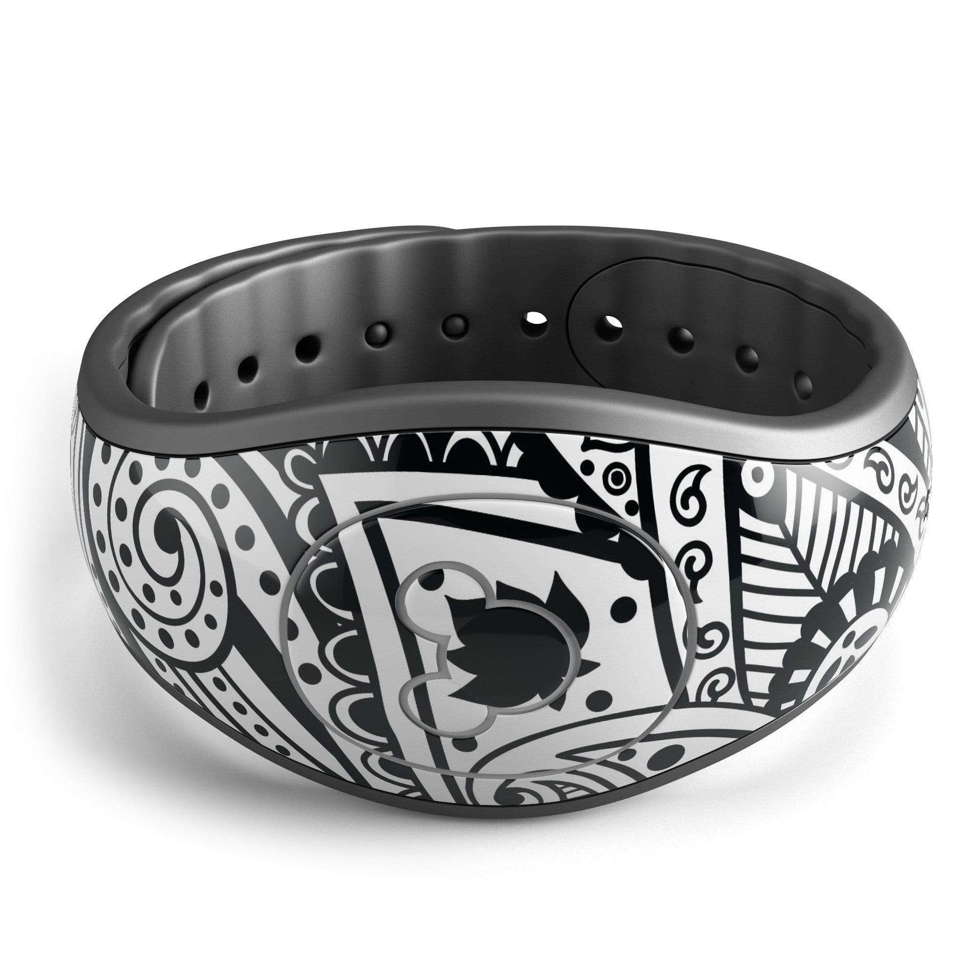 image-Black and White Aztec Paisley - Decal Skin Wrap Kit for the Disney