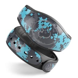 image-Bright Turquoise and Gray Digital Camouflage - Decal Skin Wrap Kit for