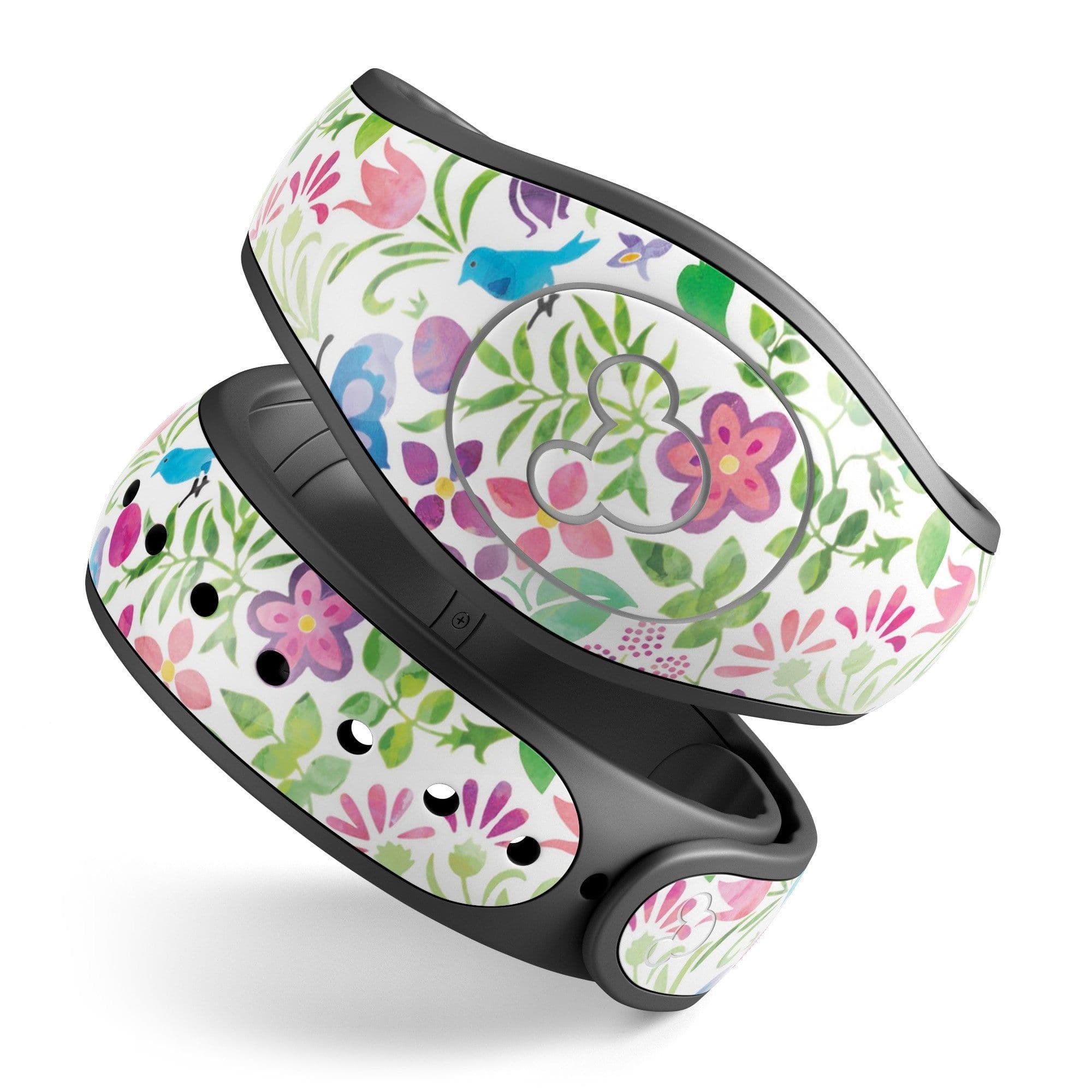 image-Butterflies and Flowers Watercolor Pattern V2 - Decal Skin Wrap Kit