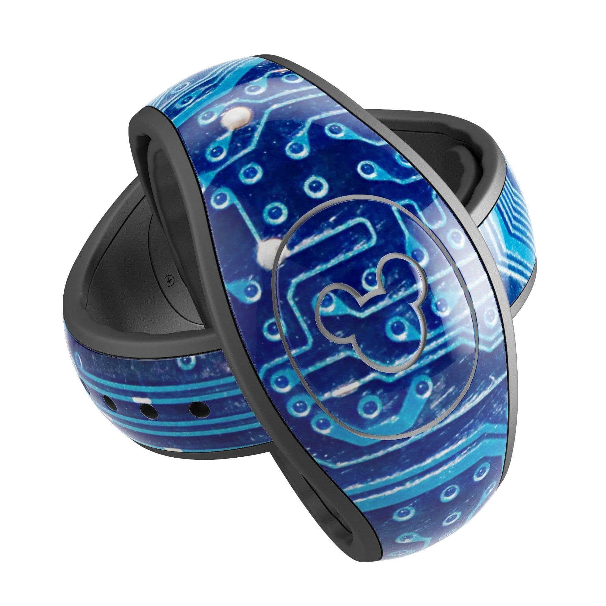 image-Blue Circuit Board V1 - Decal Skin Wrap Kit for the Disney Magic Band