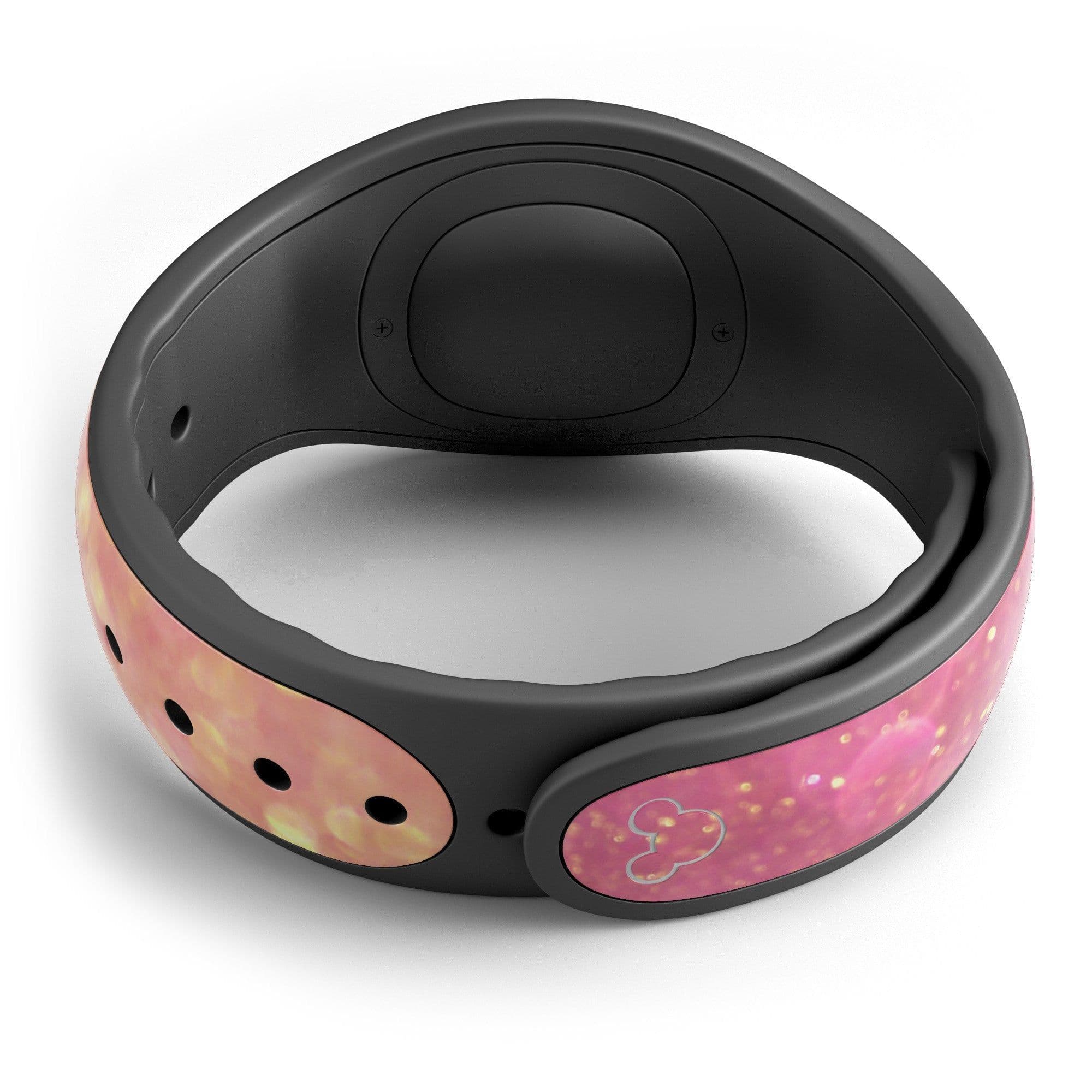 image-Glowing Pink and Gold Orbs of Light - Decal Skin Wrap Kit for the