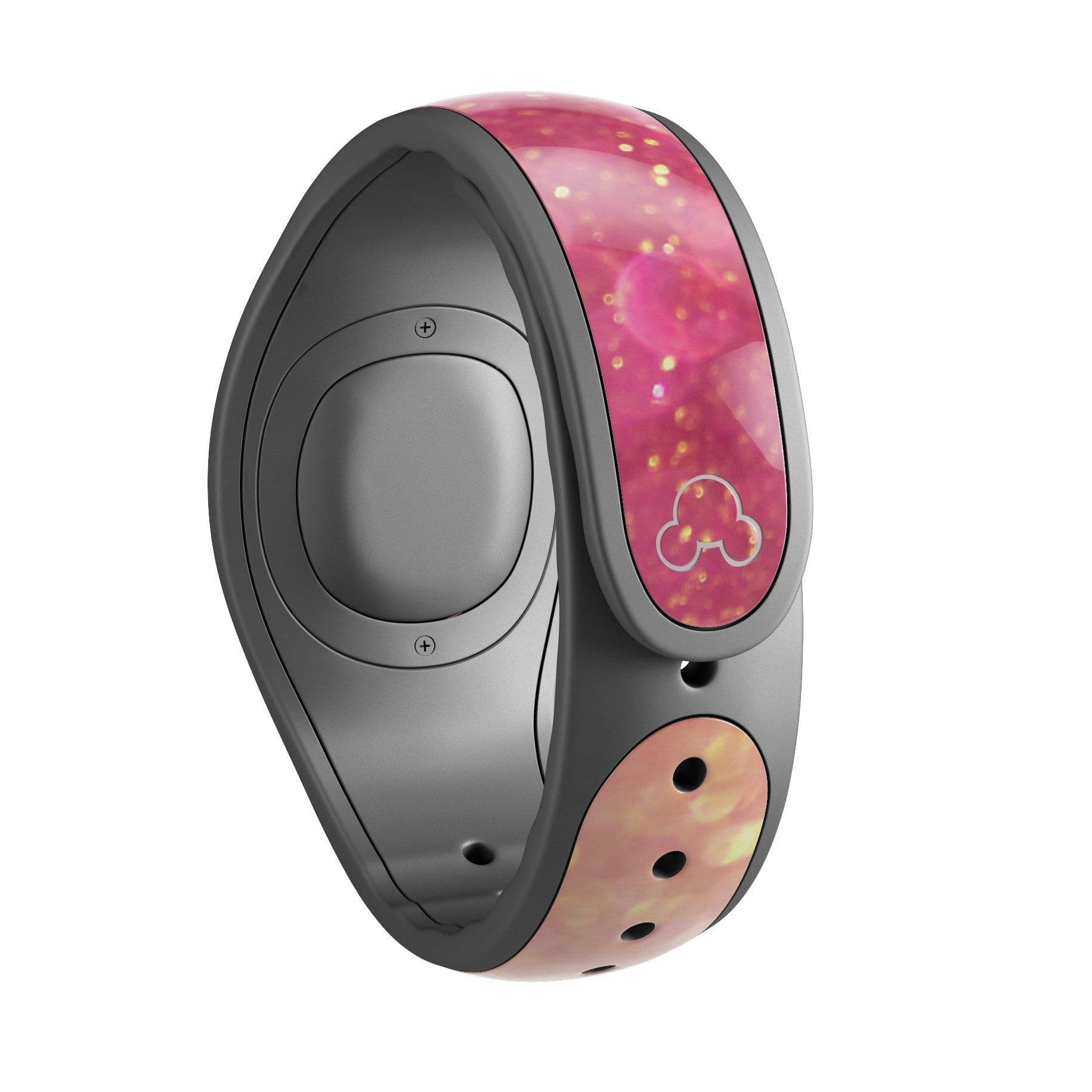 image-Glowing Pink and Gold Orbs of Light - Decal Skin Wrap Kit for the