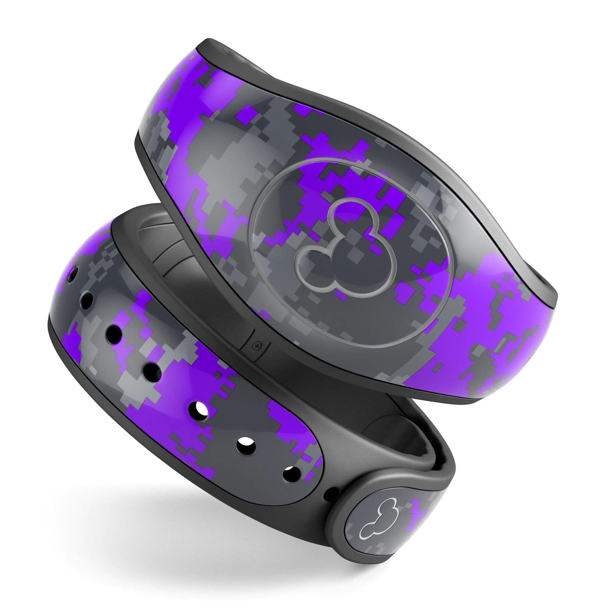 image-Bright Purple and Gray Digital Camouflage - Decal Skin Wrap Kit for
