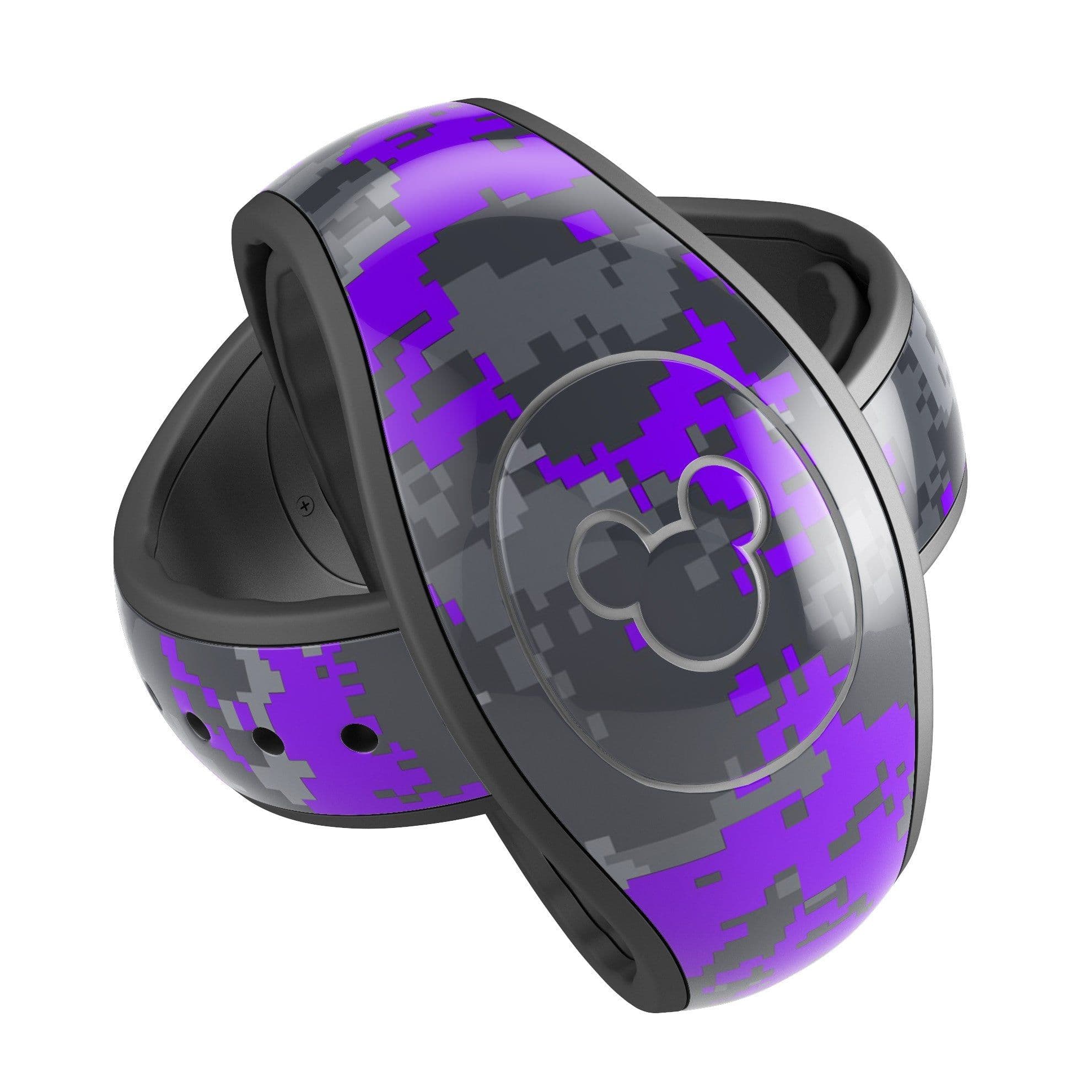image-Bright Purple and Gray Digital Camouflage - Decal Skin Wrap Kit for