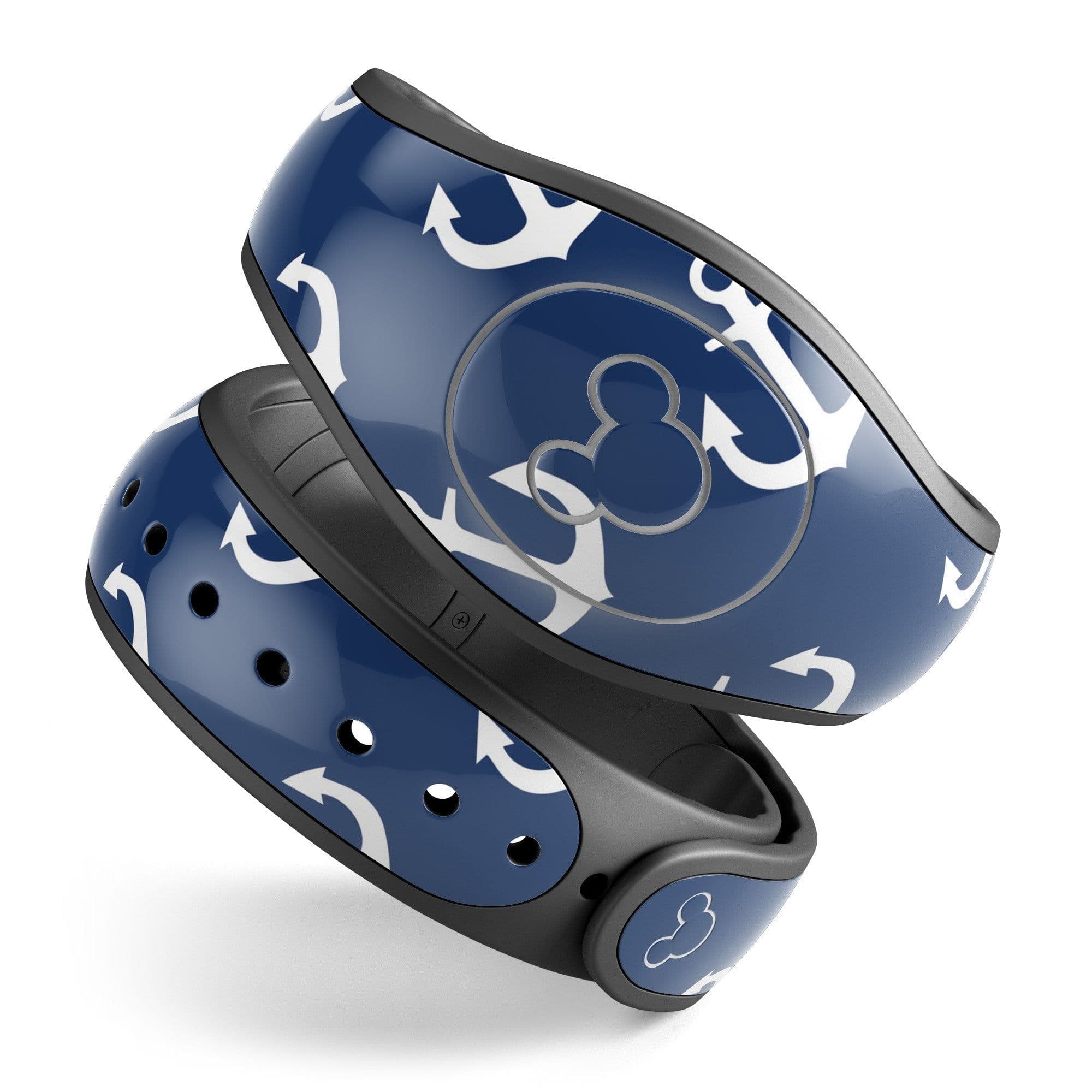 image-Navy and White Micro Anchors - Decal Skin Wrap Kit for the Disney