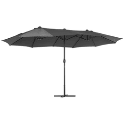 image-4.6m Garden Parasol Double-Sided Sun Umbrella Market Shelter Canopy
