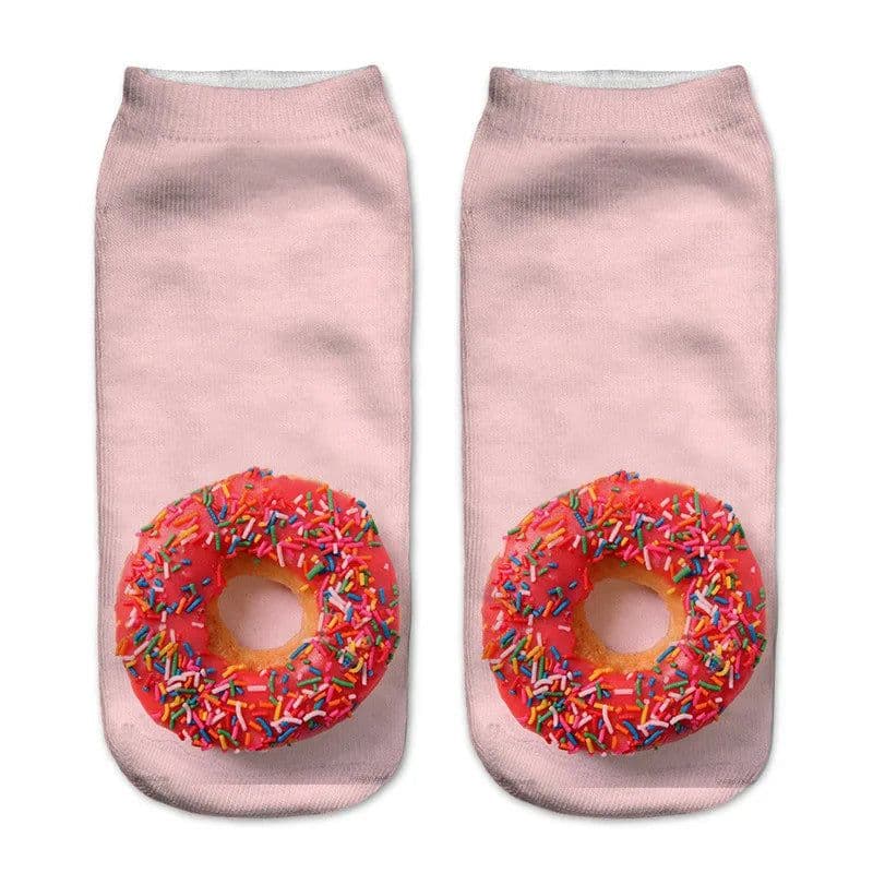 image-AnBnCn Funny Nutella 3D Printed Casual Socks - Kawaii Gift Delight