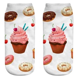 image-AnBnCn Funny Nutella 3D Printed Casual Socks - Kawaii Gift Delight