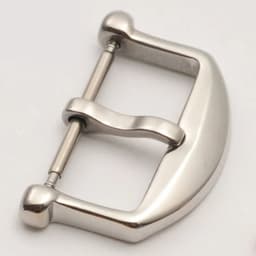 image-18mm Stainless Steel Watch Buckle - Durable Pin Clasp for Traditional Watches