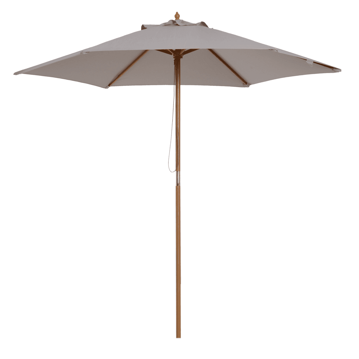 image-2.5m Wooden Garden Patio Parasol Umbrella