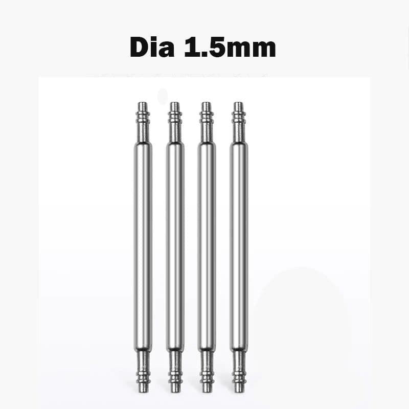 image-10PCS Stainless Steel Spring Bars - Durable Watch Strap Pins for Various Bands