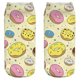 image-AnBnCn Funny Nutella 3D Printed Casual Socks - Kawaii Gift Delight