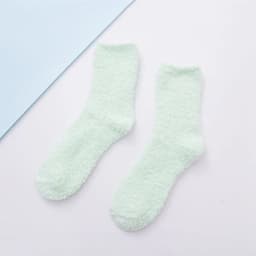 image-Fluffy Cotton Socks - Comfortable, Breathable Warmth - Casual Low Tube