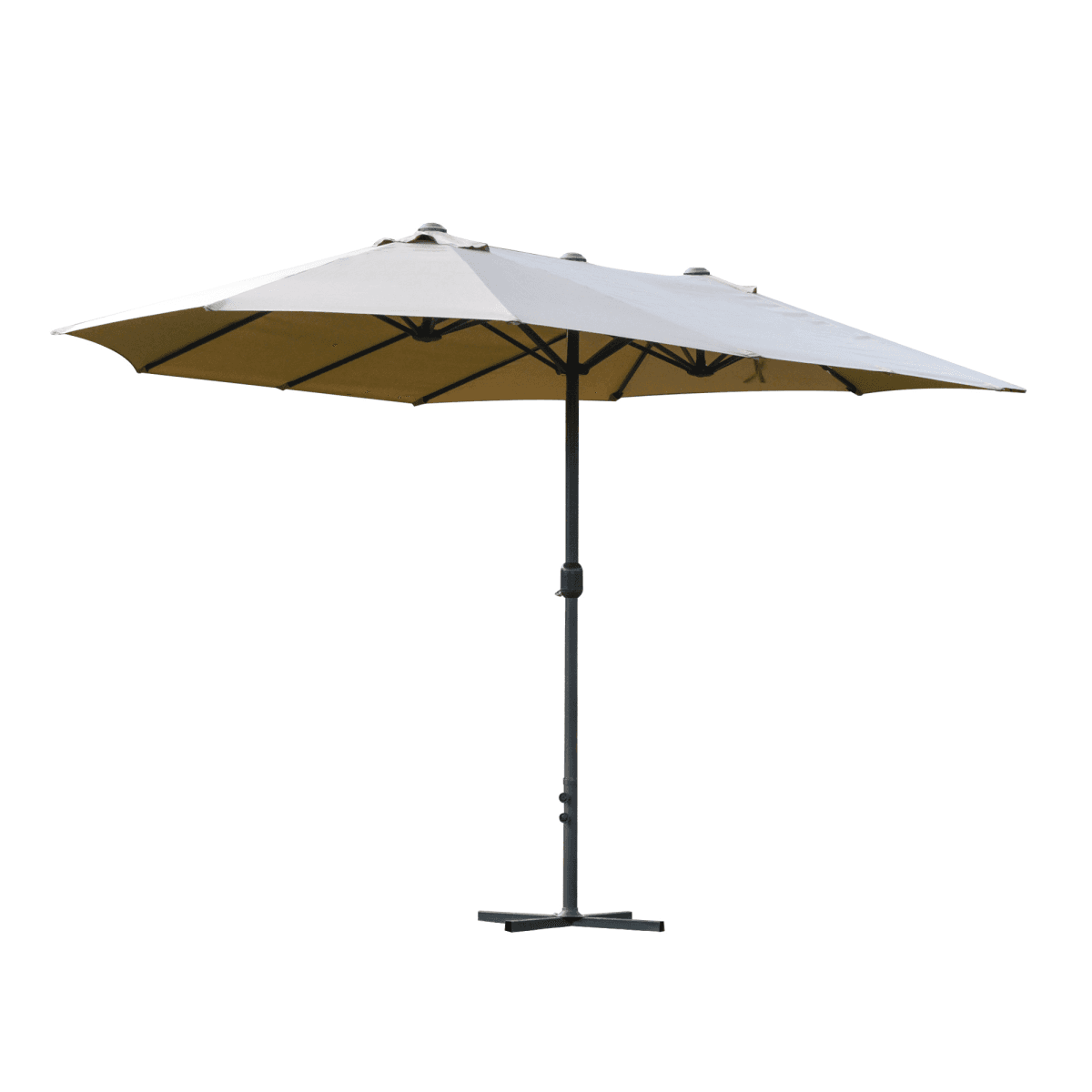 image-4.6m Garden Parasol Double-Sided Sun Umbrella Market Shelter Canopy