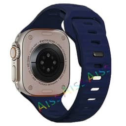image-Aiss Waterproof Silicone Strap for Apple Watch Ultra & iWatch - Durable 49mm-38mm