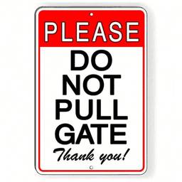 image-Vintage Scrollwork Decorative Gate Sign - Metal, 8x12"
