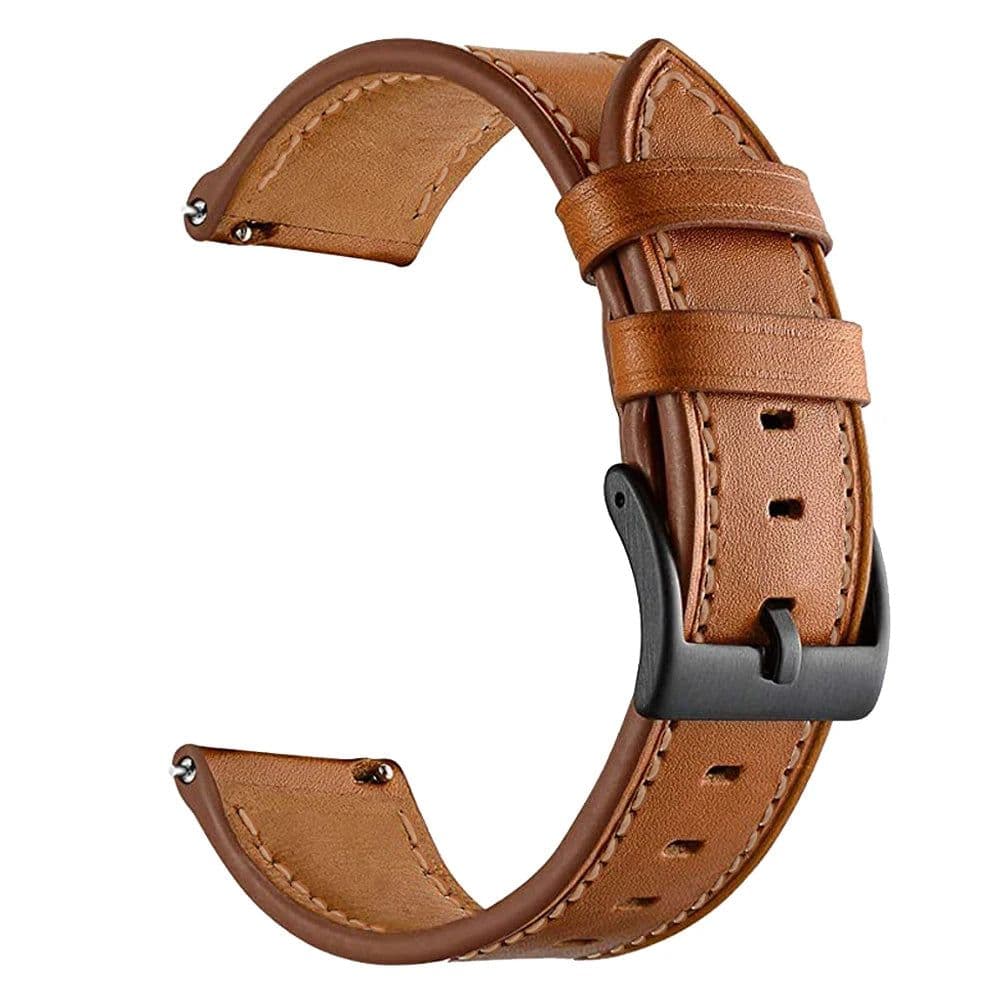 image-22mm Leather Watch Strap for Samsung Galaxy Watch & Gear S3 - Comfortable Fit