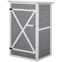 image-Wooden Garden Storage Shed Fir Wood Tool Cabinet