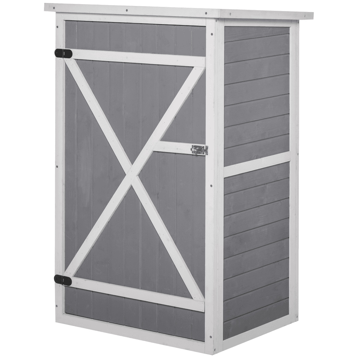 image-Wooden Garden Storage Shed Fir Wood Tool Cabinet