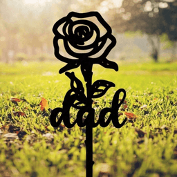 image-CIFbuy Elegant Waterproof Rose Memorial Stake Cemetery Decor Garden Stone Headstone Accent(TikTok, pick-up service)